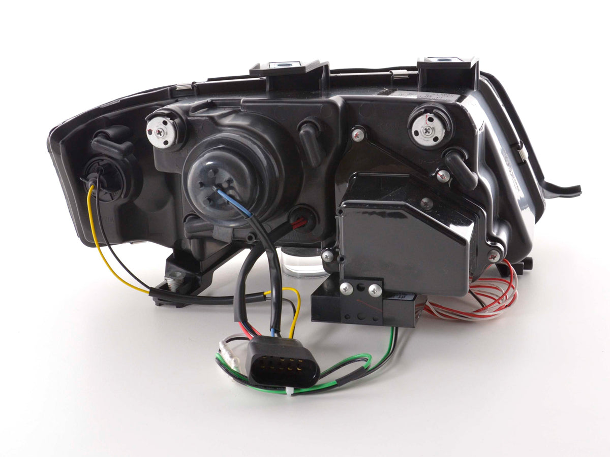 Scheinwerfer Set Daylight LED TFL-Optik Audi A6 Typ 4B 97-01 chrom Scheinwerfer Set Daylight LED TFL-Optik Audi A6 Typ 4B 97-01 chrom